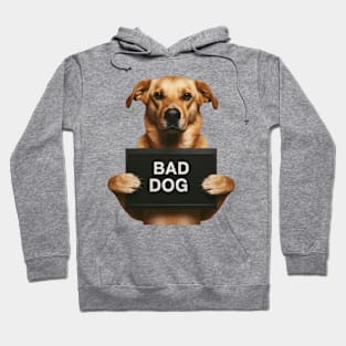 Bad Dog Jail Mugshot Photo Hoodie